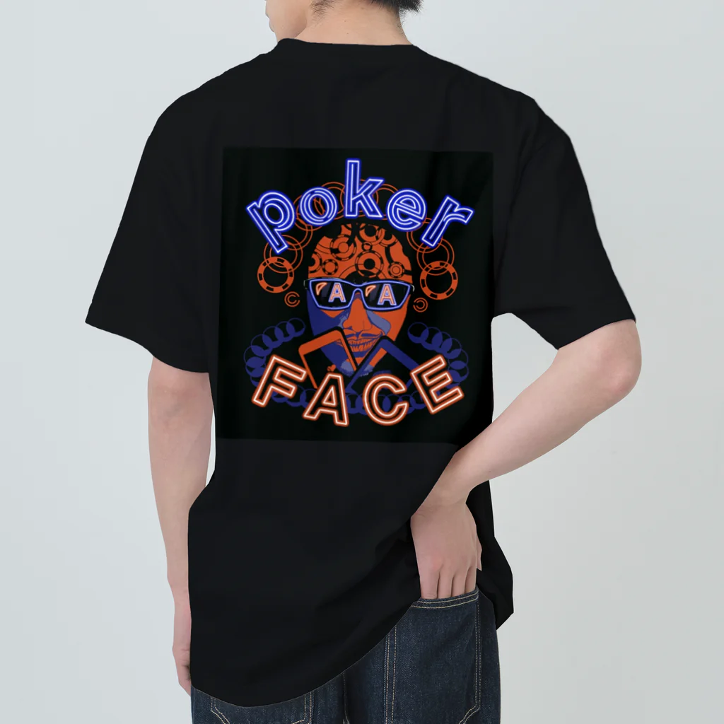 num_OROCHIのPoker face (AAver)【ポーカー】 ヘビーウェイトTシャツ