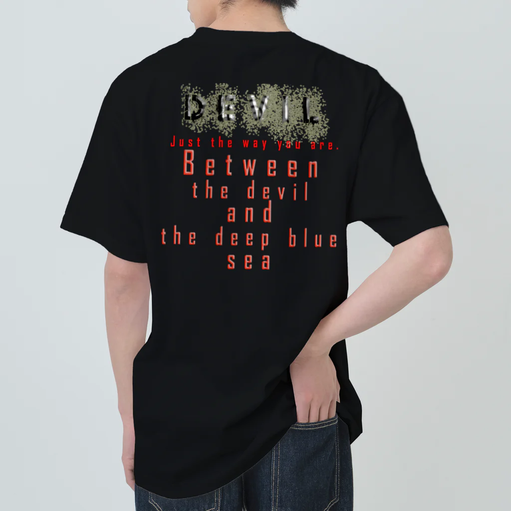 PALA's SHOP　cool、シュール、古風、和風、のDEVIL　「Just the way you are .」 ヘビーウェイトTシャツ