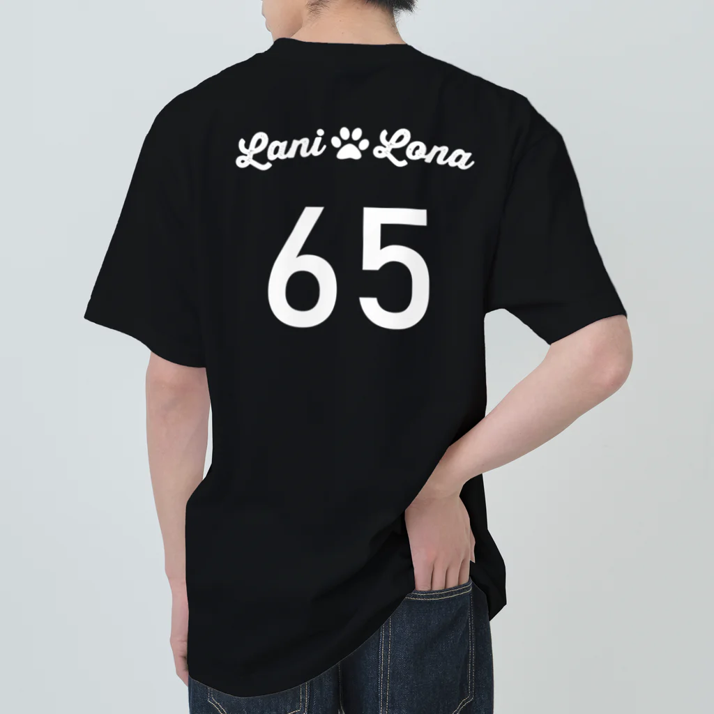 SATYの【Lani＆Lona】ビーグルチームTシャツ　白文字 ヘビーウェイトTシャツ