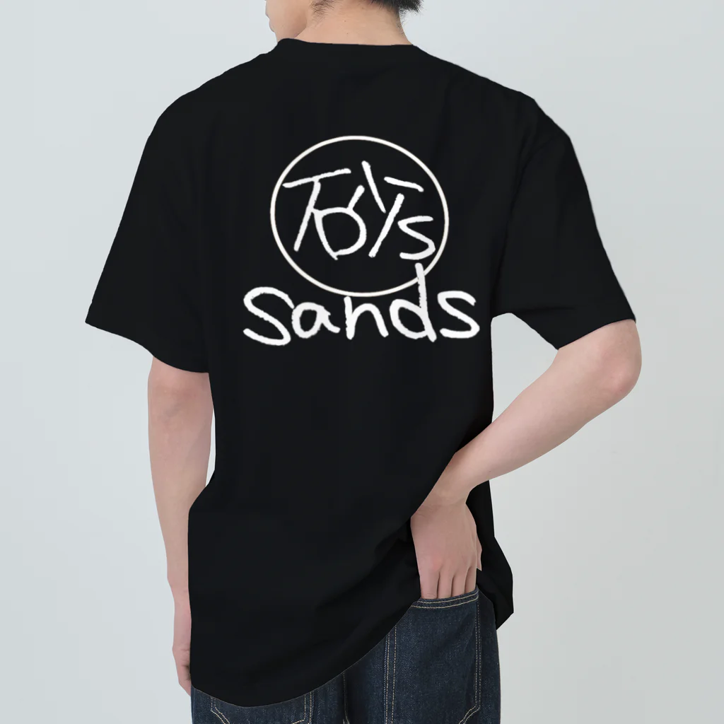 sands商店 SUZURI店の[供養]初代ロゴ Heavyweight T-Shirt