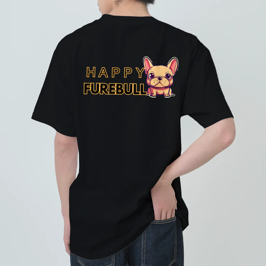 furebuhi　clubのHAPPY FUREBULL（ハッピーフレブル） Heavyweight T-Shirt