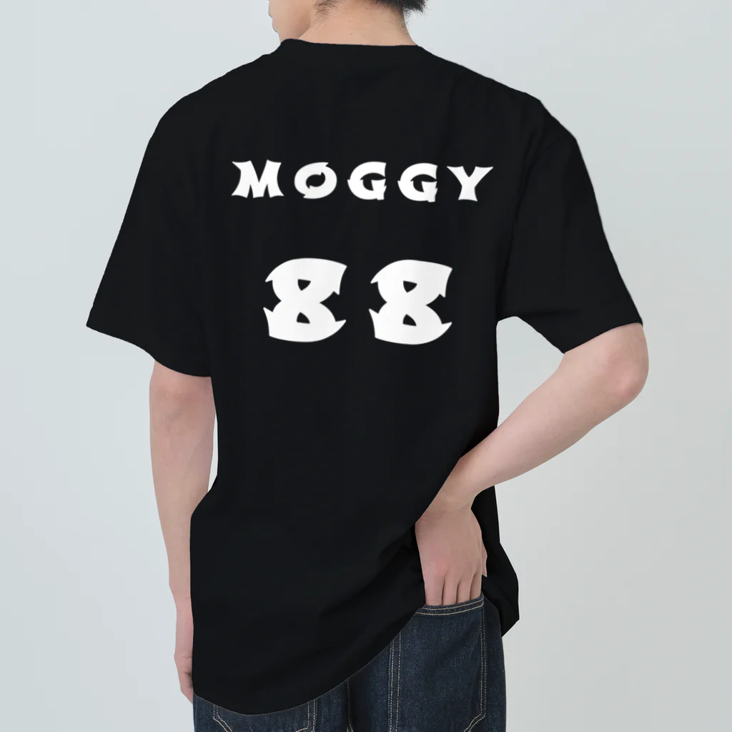 MOGGY88のMOGGY88 猫ロゴ　白印字 ヘビーウェイトTシャツ