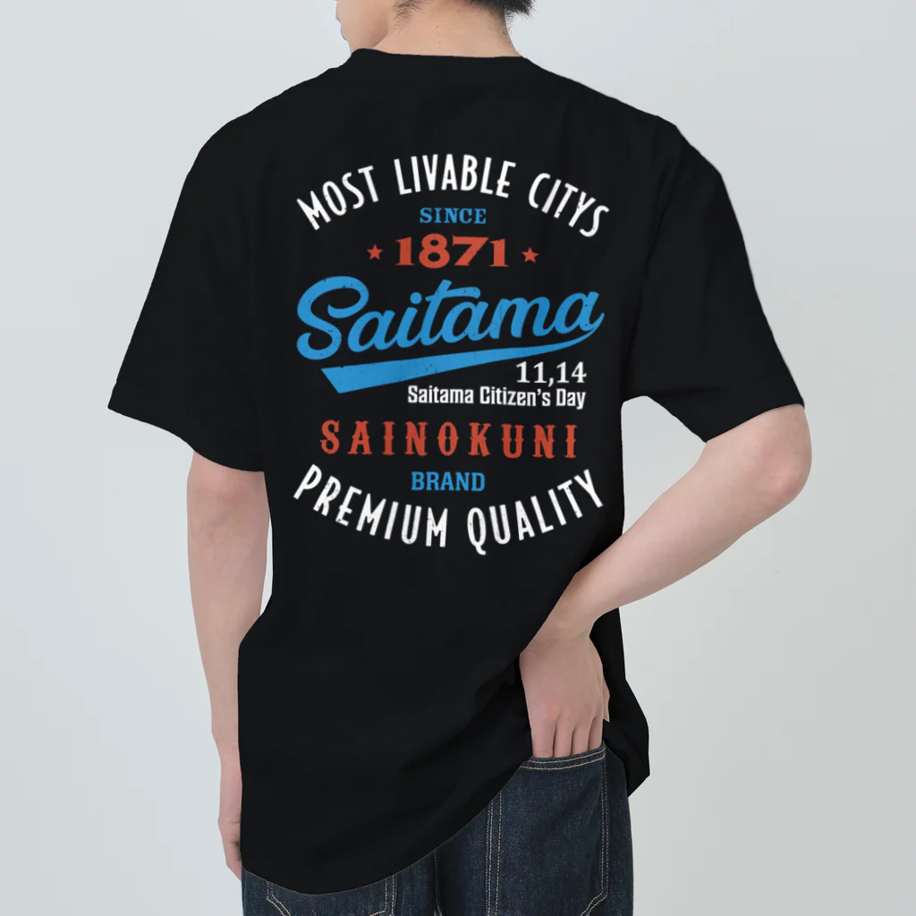 kg_shopの[★バック] Saitama -Vintage- (濃色Tシャツ専用) ヘビーウェイトTシャツ