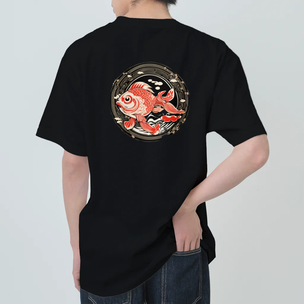 北仲ぐみのだるまな金魚 ヘビーウェイトTシャツ