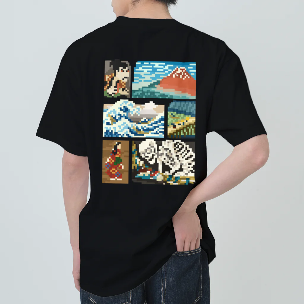 すとろべりーガムFactoryの【バックプリント】 ドット浮世絵 Heavyweight T-Shirt