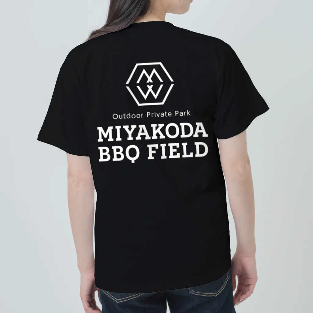 &BBQのバーベキューグッズ販売のMBFブラックロゴT ヘビーウェイトTシャツ