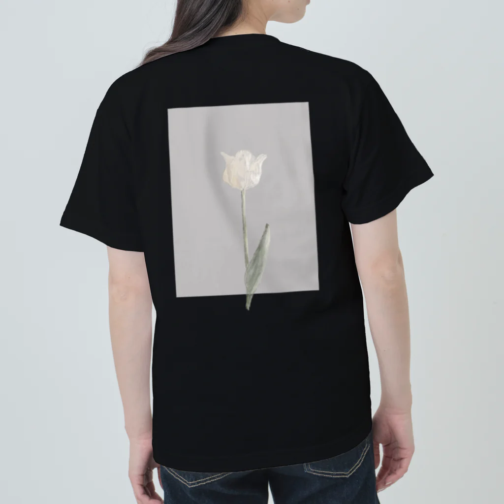 rilybiiの*antique white grayish Tulip ヘビーウェイトTシャツ