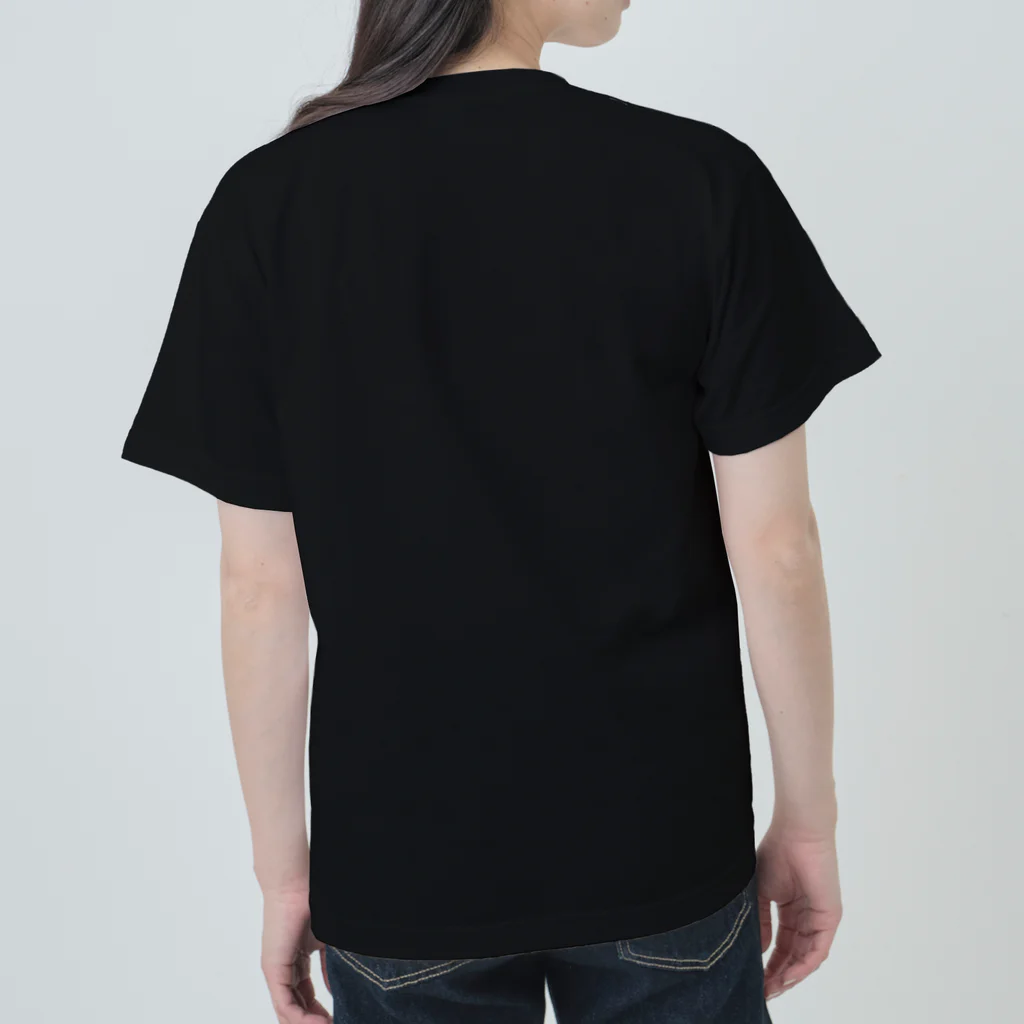 軽凌相撲部のシンプルロゴ「KEIRYO」白インク Heavyweight T-Shirt