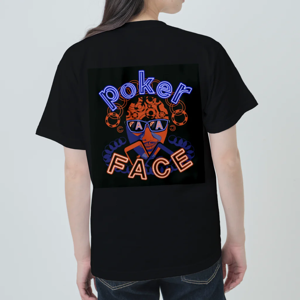 num_OROCHIのPoker face (AAver)【ポーカー】 ヘビーウェイトTシャツ