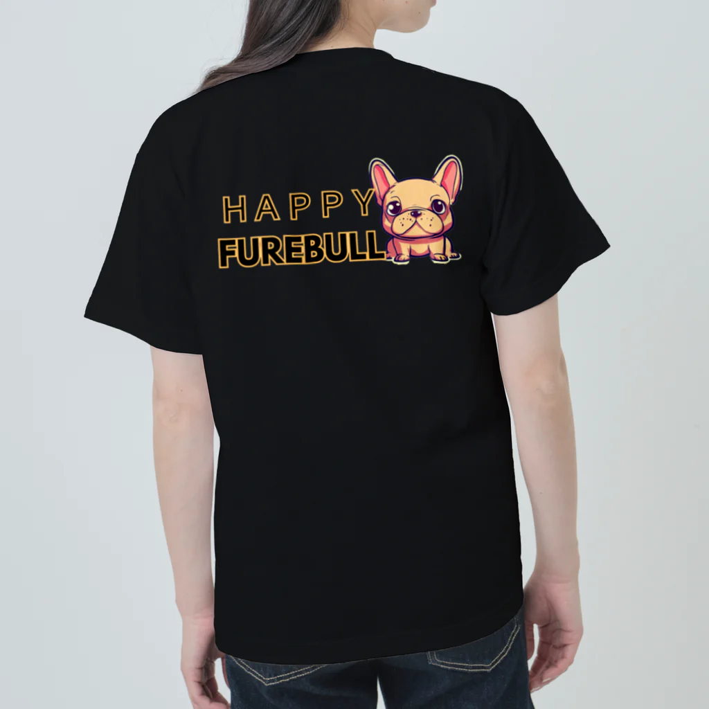 furebuhi　clubのHAPPY FUREBULL（ハッピーフレブル） Heavyweight T-Shirt