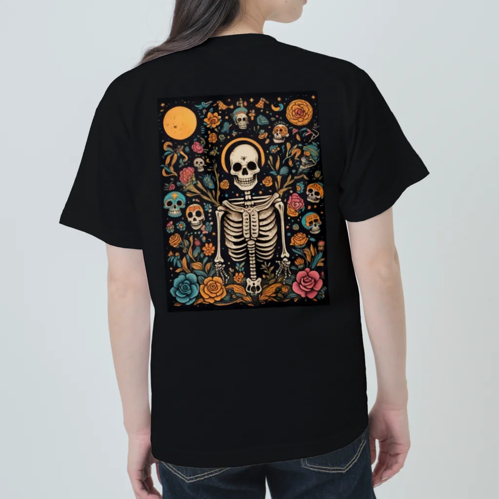 Skull sectionの月とドクロ Heavyweight T-Shirt