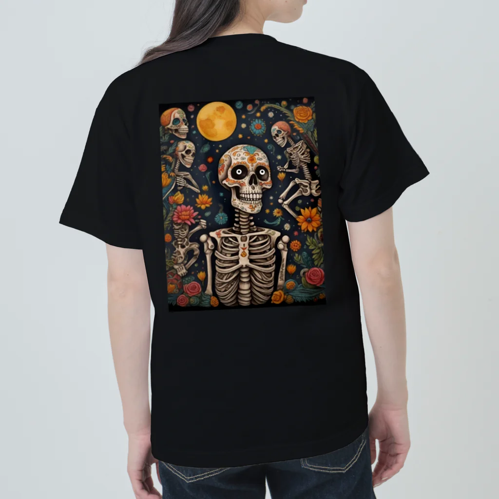 Skull sectionの満月とドクロ Heavyweight T-Shirt