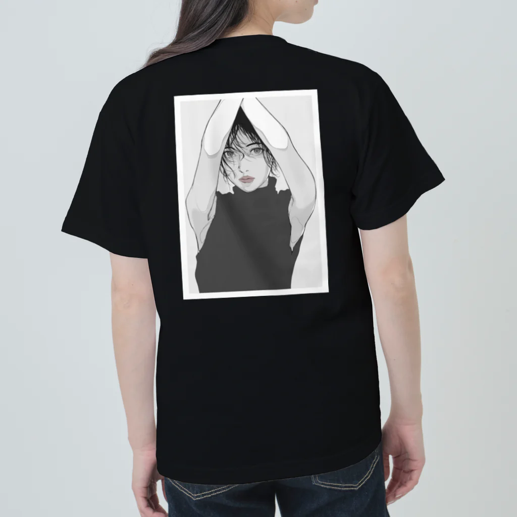 PUPPET FACEのPORTRAIT_02 Heavyweight T-Shirt