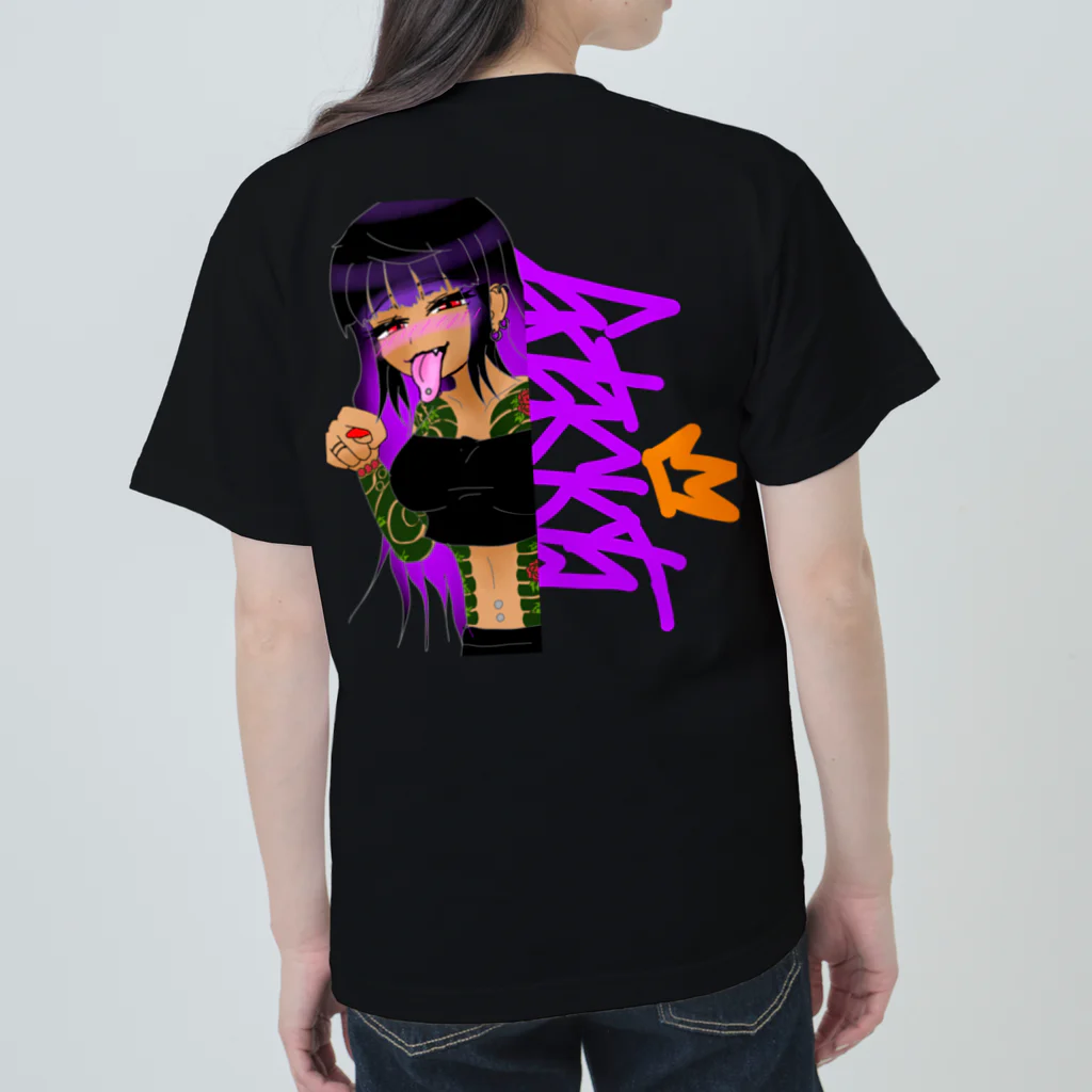 FS108(ファンタジスタ入れ歯)イラスト　絵描きの和彫りちゃん Heavyweight T-Shirt