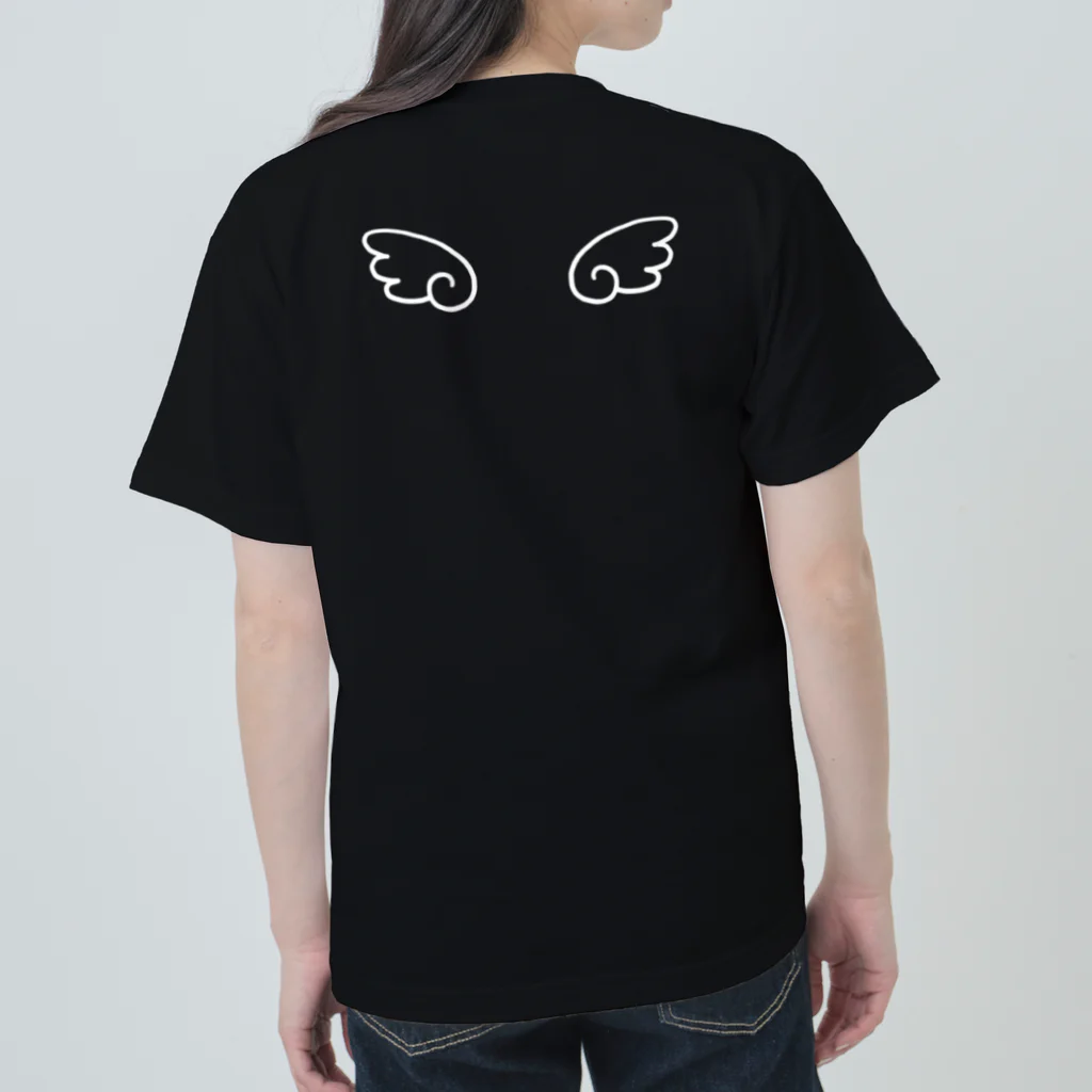 はぬの天使の羽（ホワイト） Heavyweight T-Shirt