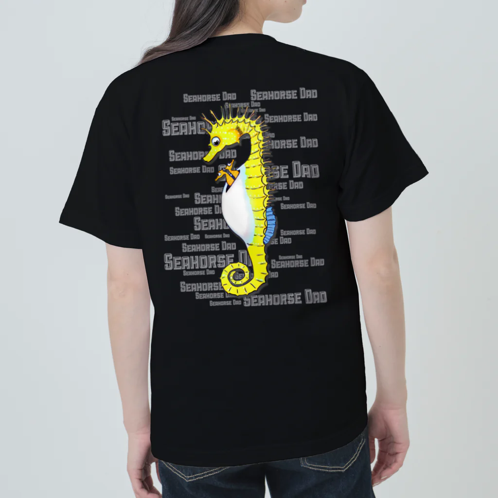 LalaHangeulのSeahorse Dad バックプリント ヘビーウェイトTシャツ