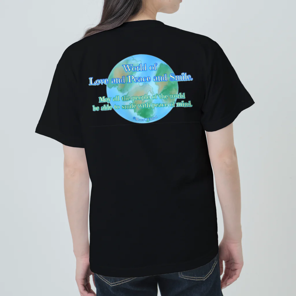 Mona♡ChirolのWorld of Love＆Peace＆SmileーBlue Vol.④－ Heavyweight T-Shirt