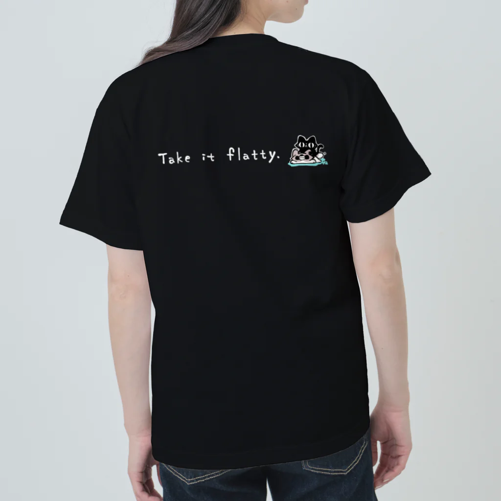 FLAT DOGGIESのTake it flatty. ヘビーウェイトTシャツ