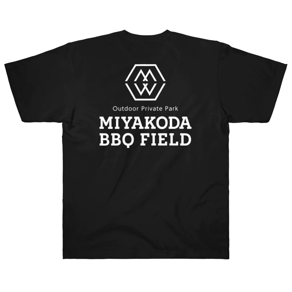 &BBQのバーベキューグッズ販売のMBFブラックロゴT ヘビーウェイトTシャツ