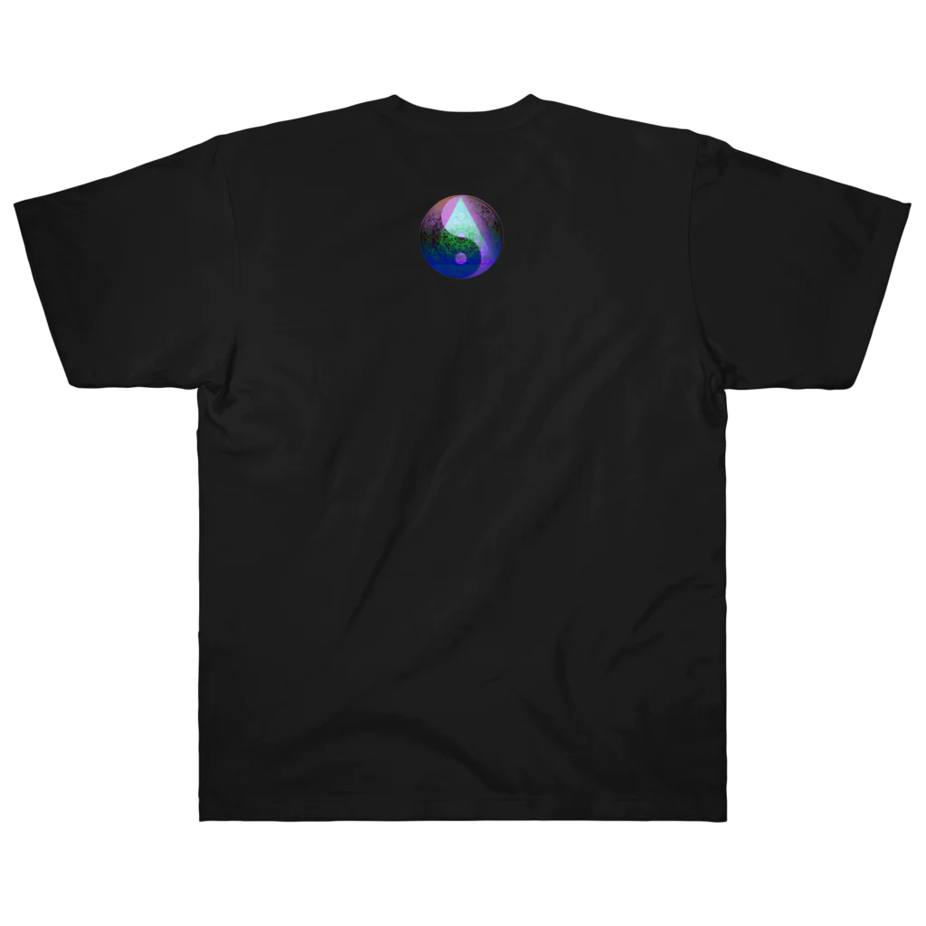 💖宇宙整体♪🌈♪こころからだチャンネル♪💖の宇宙回路を繋ぐ Heavyweight T-Shirt