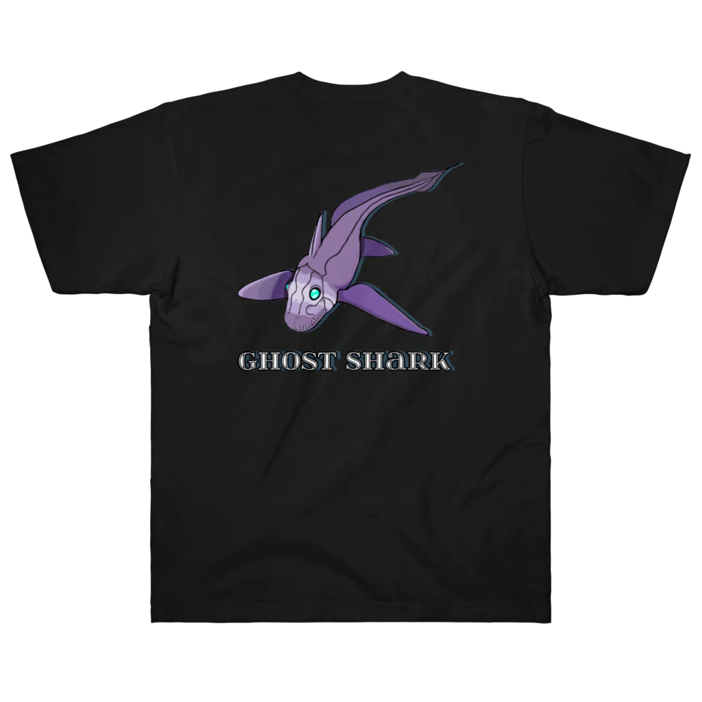 LalaHangeulのGhost Shark バックプリント ヘビーウェイトTシャツ