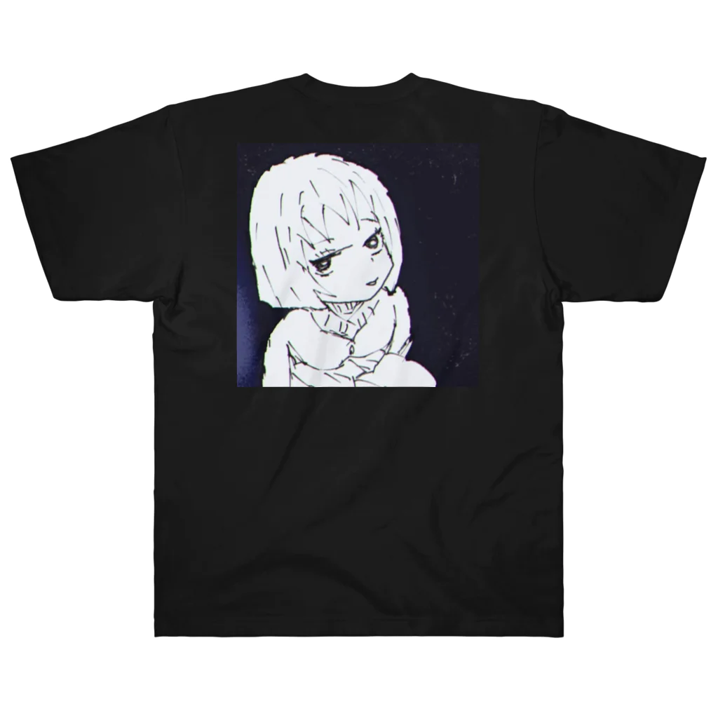 阿弥陀クジオの暇しちゃってるガール Heavyweight T-Shirt