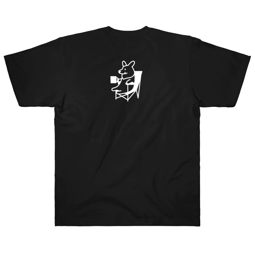 かめつるのキャンって鳴く犬_黒地用 Heavyweight T-Shirt