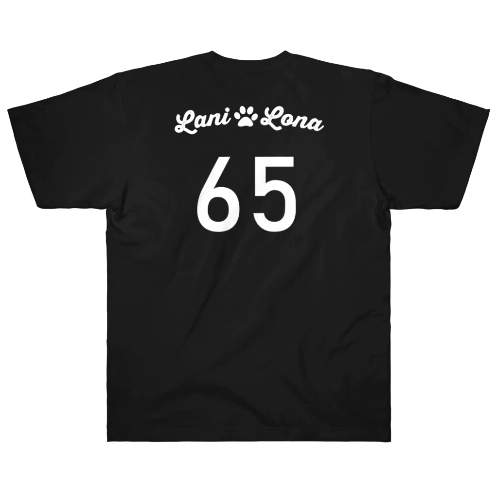 SATYの【Lani＆Lona】ビーグルチームTシャツ　白文字 Heavyweight T-Shirt