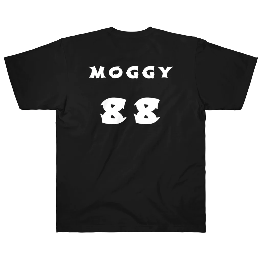 MOGGY88のMOGGY88 猫ロゴ　白印字 ヘビーウェイトTシャツ