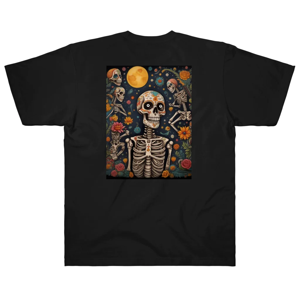 Skull sectionの満月とドクロ Heavyweight T-Shirt