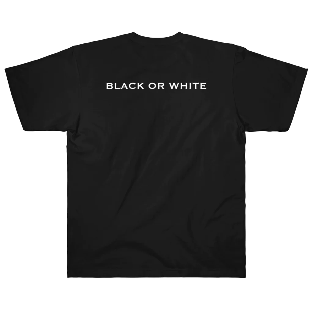 ø   [œ]   =  ［íːkwəl］のSays in the back 「背中で語る」mj-01B Heavyweight T-Shirt