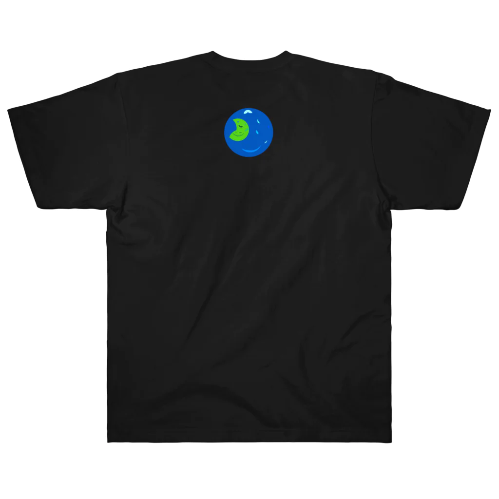 ウサネコ38の月と地球　 Heavyweight T-Shirt