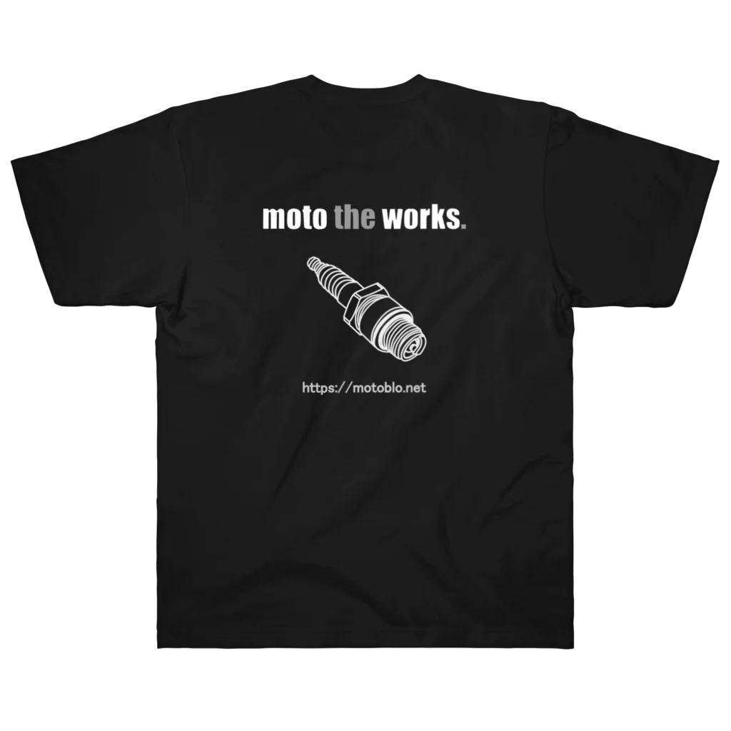 cabochaのmoto the works. WhiteColor. ヘビーウェイトTシャツ