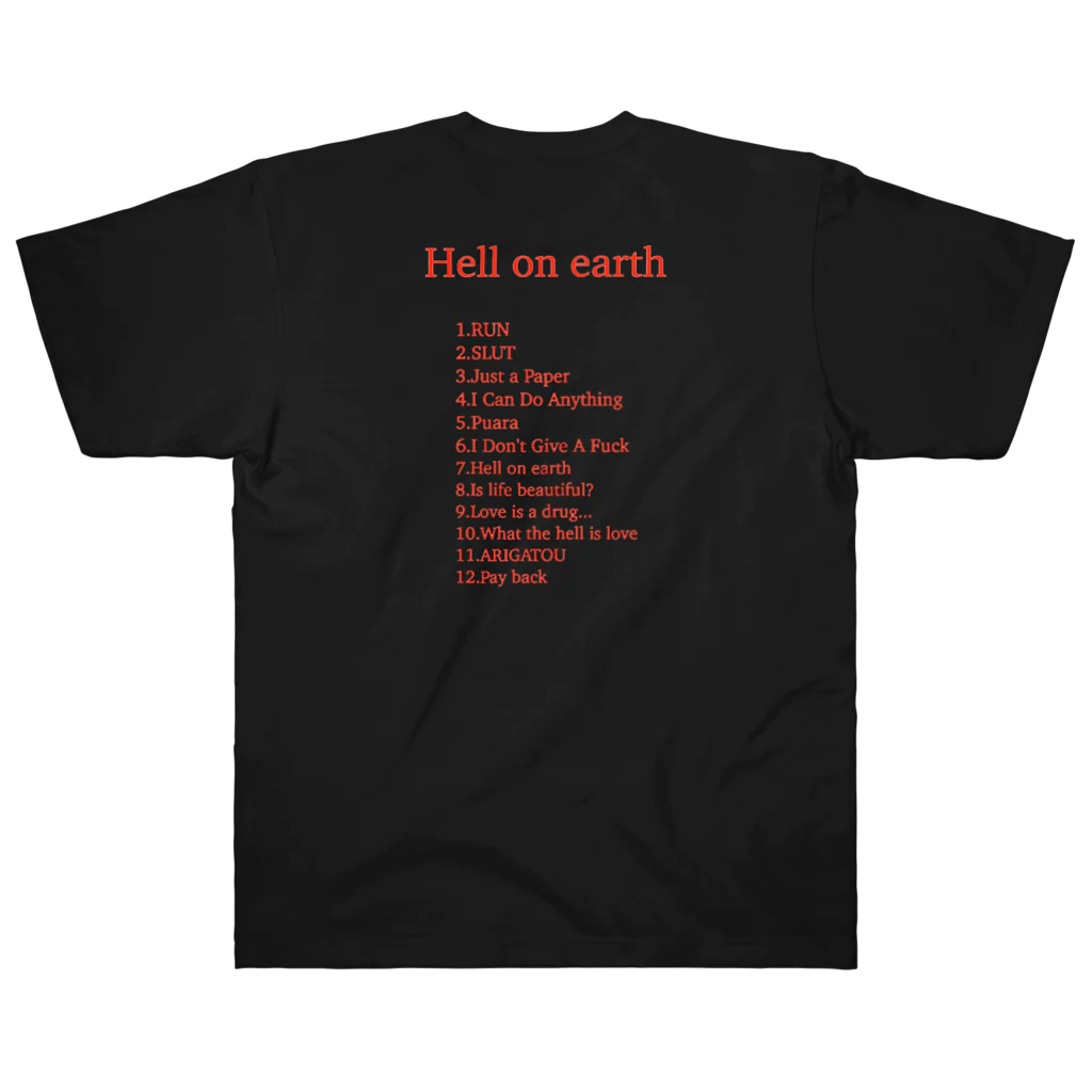 YESI BEATS STUDIOのHell on earth - album  PRINT ITEM ヘビーウェイトTシャツ