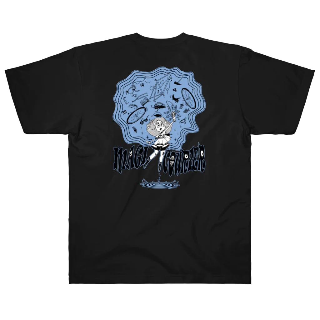 nidan-illustrationの“MAGI COURIER” blue #2 ヘビーウェイトTシャツ