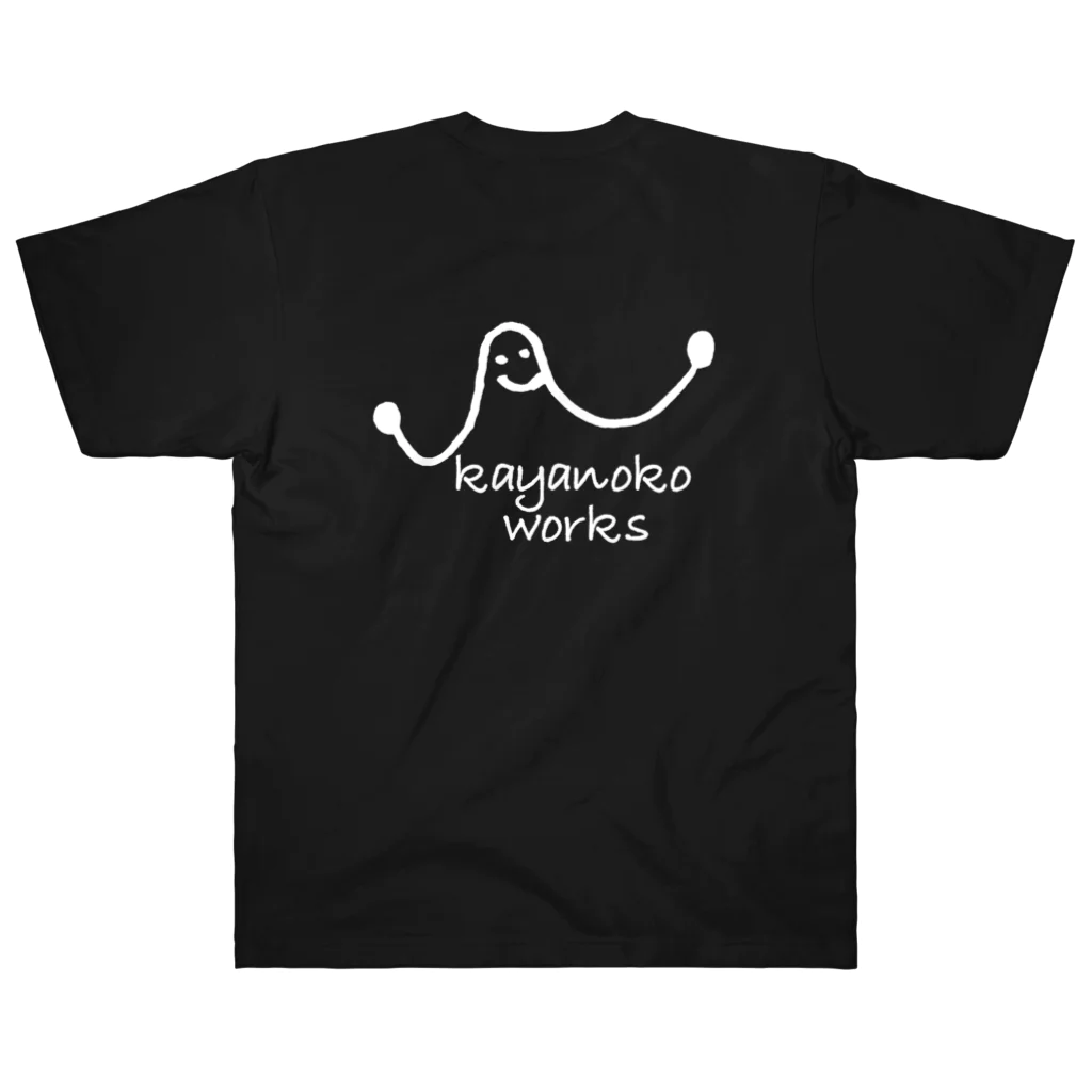 kayanoko worksのhide shop 「お〜い」（白） ヘビーウェイトTシャツ