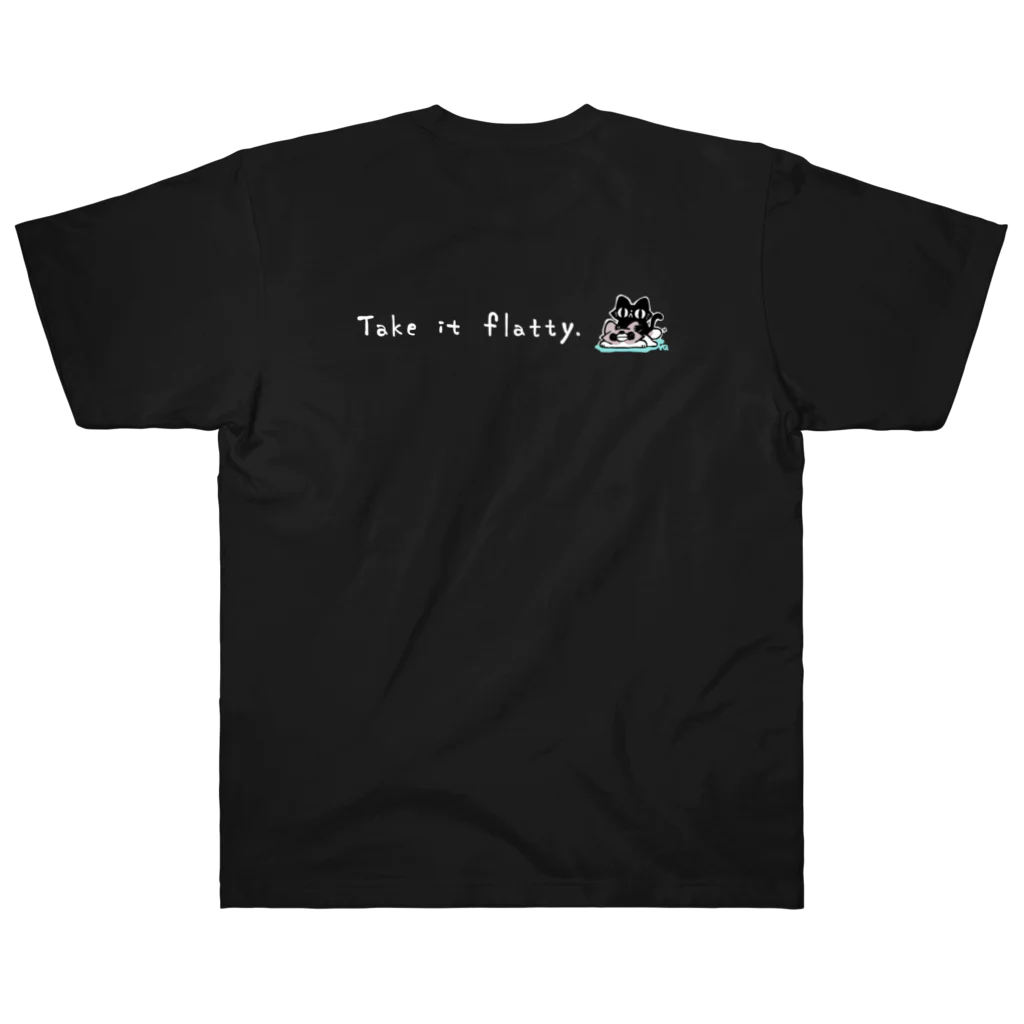 FLAT DOGGIESのTake it flatty. ヘビーウェイトTシャツ