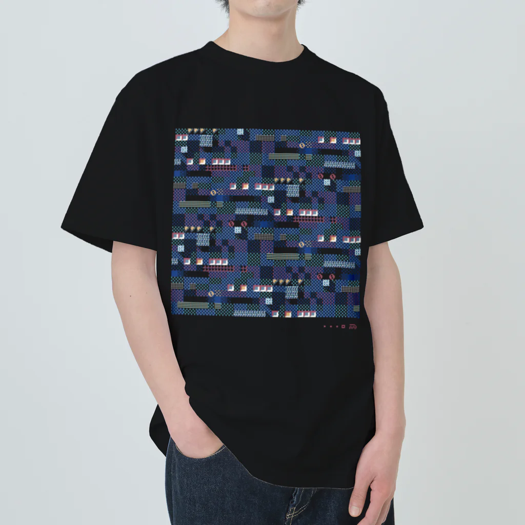 m7kenjiのpixelTextilePattern_01 Heavyweight T-Shirt