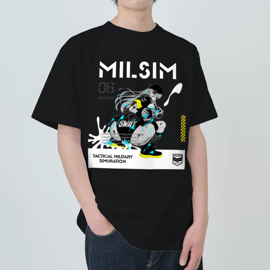 loveclonesのMILSIM 0559 カバーガール スティッキー ジェル Heavyweight T-Shirt