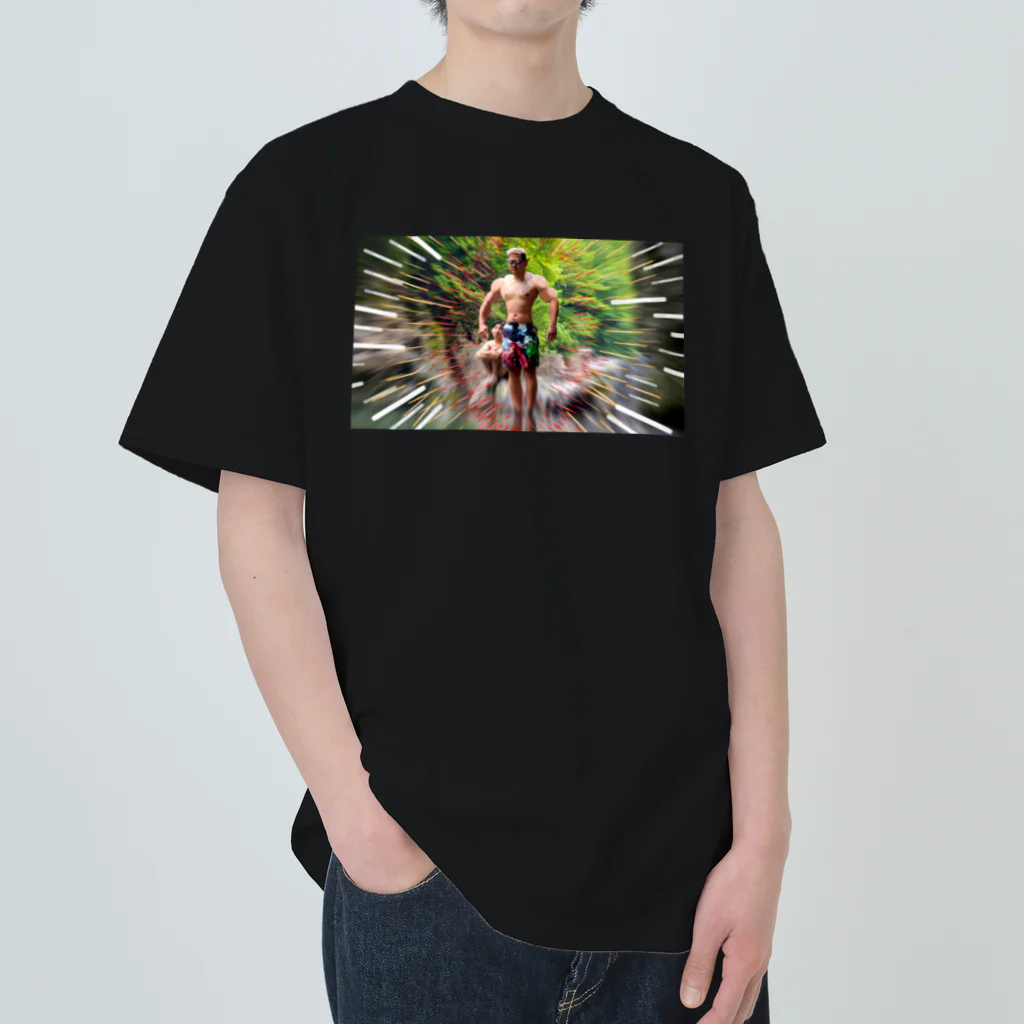 🍙GOHAN TERRORISM🔫の第拾話 アクマダイバー   黒 ヘビーウェイトTシャツ