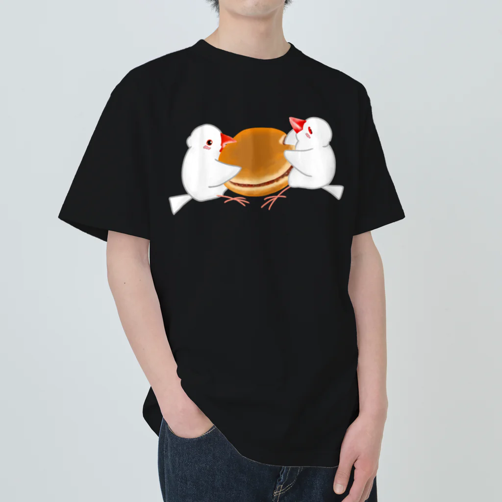 Lily bird（リリーバード）のどら焼きと文鳥ず Heavyweight T-Shirt