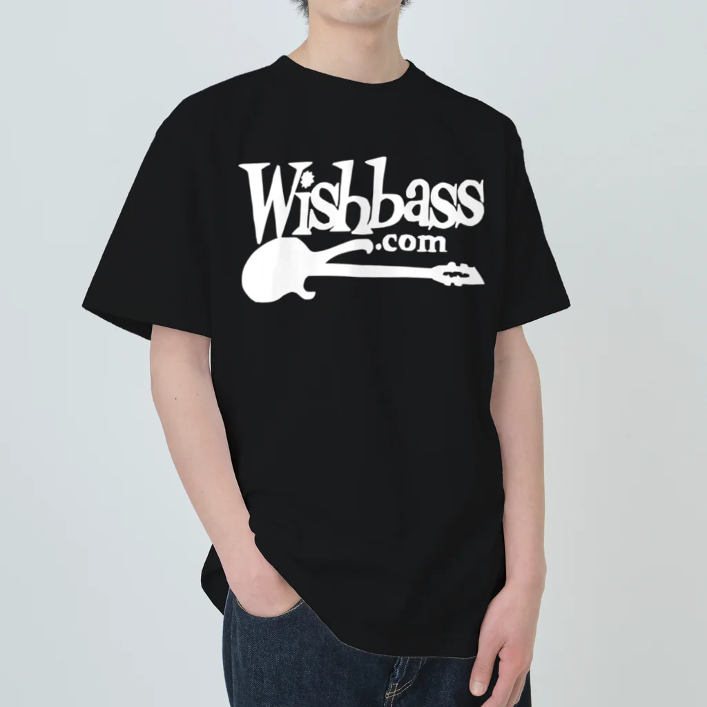 Wishbass JapanのWishbass Tee (White Logo) Heavyweight T-Shirt