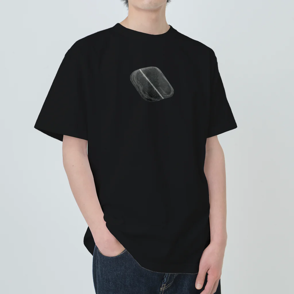 shimmy_sのflat stone with white lines　 Heavyweight T-Shirt