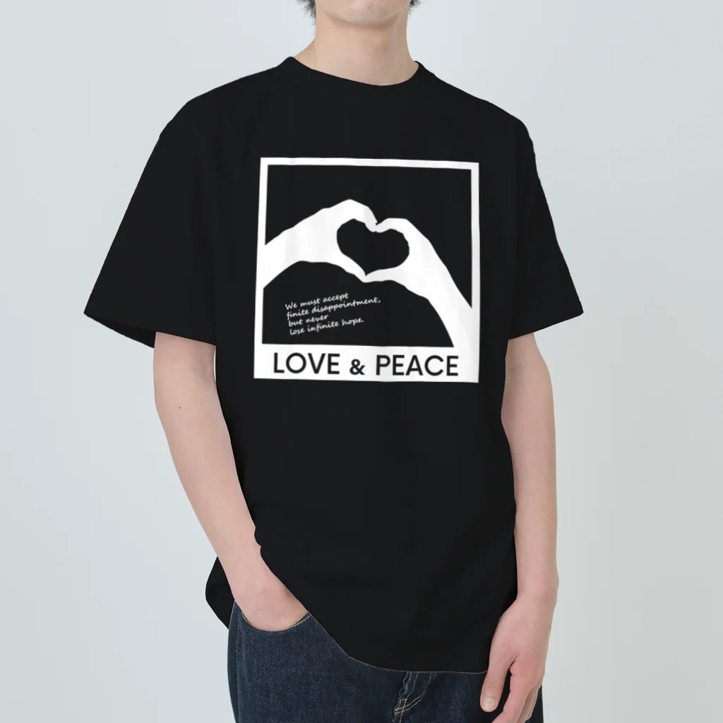 アージーのLOVE and PEACE ヘビーウェイトTシャツ