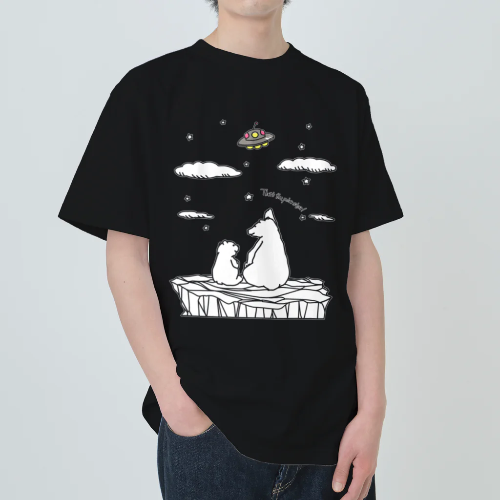 ariariartのあれが北極星だよ…ん？【チャリティー】 ヘビーウェイトTシャツ