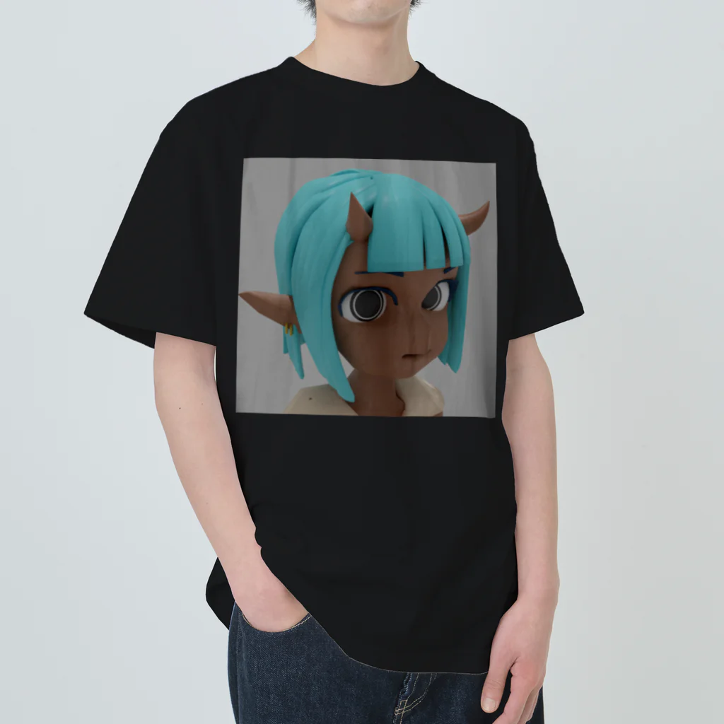 bunbunbububunの3D modeled imp girl ヘビーウェイトTシャツ