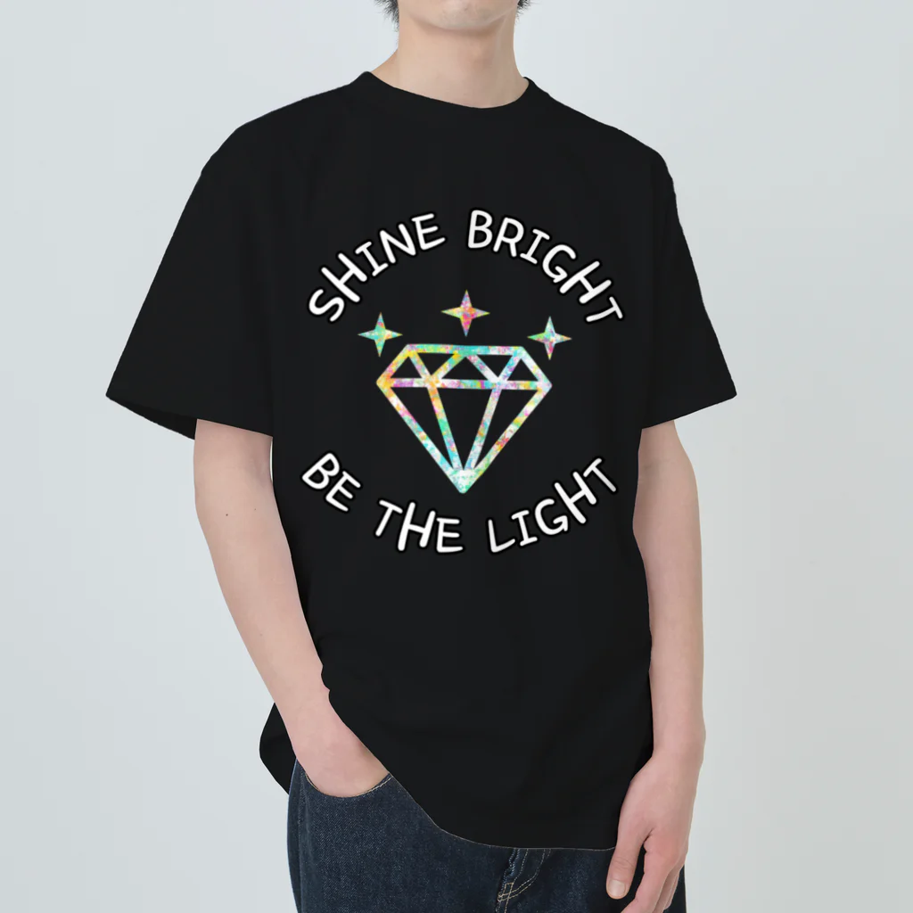 jsprintstudioのShine Bright, Be the Light ヘビーウェイトTシャツ