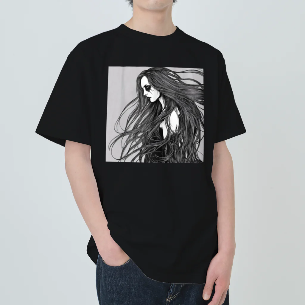 Death Metal Girls Collection ＝DMGC＝のdeath metal girl ＝shiny＝ Heavyweight T-Shirt