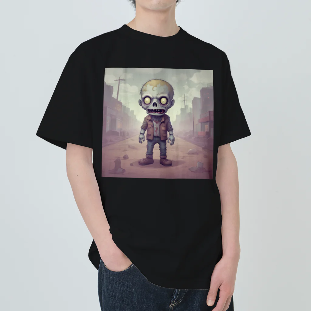 saitou1x4のホラー　ゾンビ１８ ヘビーウェイトTシャツ