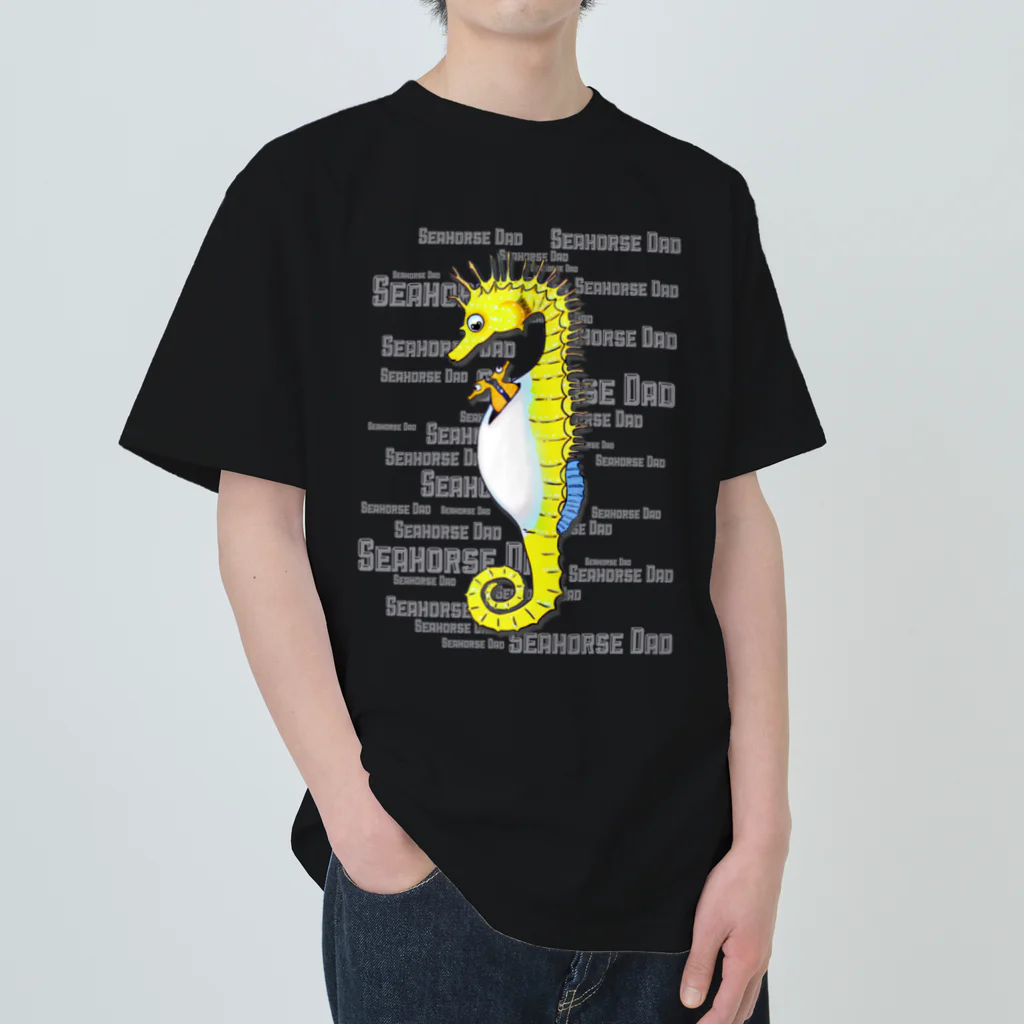 LalaHangeulのSeahorse Dad  Heavyweight T-Shirt